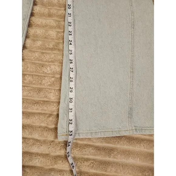 Free People We The‎ Free Florence Flare Jeans Light Indigo Size 26 - Picture 5 of 5